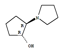 (1R,2r)-2-吡咯烷-1-環(huán)戊醇結(jié)構(gòu)式_32635-39-5結(jié)構(gòu)式