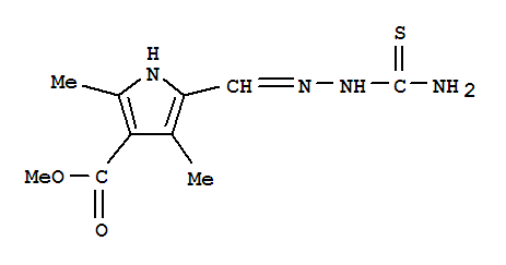 1H-pyrrole-3-carboxylicacid,5-[[(aminothioxomethyl)hydrazono]methyl]-2,4-dimethyl-,methylester(9ci) Structure,327168-03-6Structure