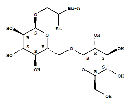2-乙基己基6-O-(Alpha)-D-吡喃葡萄糖-(Alpha)-D-吡喃葡萄糖苷結(jié)構(gòu)式_330980-61-5結(jié)構(gòu)式