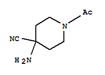 4-Piperidinecarbonitrile,1-acetyl-4-amino-(9ci)Structure,331281-20-0Structure 4-Piperidinecarbonitrile,1-acetyl-4-amino-(9ci) Structure,331281-20-0Structure
