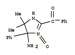 (9Ci)-(4-氨基-4,5-二氫-5,5-二甲基-3-氧化物-4-苯基-1H-咪唑-2-基)苯基-甲酮結(jié)構(gòu)式_331457-92-2結(jié)構(gòu)式