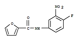 (9Ci)-N-(4-氟-3-硝基苯基)-2-呋喃羧酰胺結(jié)構(gòu)式_333349-04-5結(jié)構(gòu)式