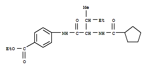 (9ci)-4-[[2-[(環(huán)戊基羰基)氨基]-3-甲基-1-氧代戊基]氨基]-苯甲酸乙酯結(jié)構(gòu)式_334830-42-1結(jié)構(gòu)式