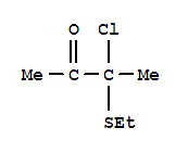 2-Butanone, 3-chloro-3-(ethylthio)-Structure,33487-47-7Structure 2-Butanone, 3-chloro-3-(ethylthio)- Structure,33487-47-7Structure