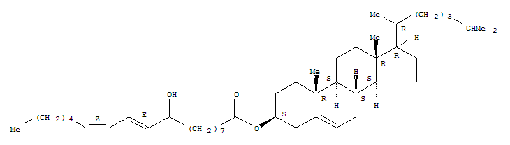 (3Beta,20r)-cholest-5-en-3-yl (10z,12z)-9-hydroxy-10,12-octadecadienoateStructure,33783-76-5Structure (3Beta,20r)-cholest-5-en-3-yl (10z,12z)-9-hydroxy-10,12-octadecadienoate Structure,33783-76-5Structure
