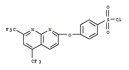 (9ci)-4-[[5,7-雙(三氟甲基)-1,8-萘啶-2-基]氧基]-苯磺酰氯結構式_338412-09-2結構式