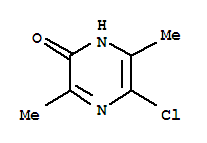2(1H)-pyrazinone, 5-chloro-3,6-dimethyl-Structure,33870-84-7Structure 2(1H)-pyrazinone, 5-chloro-3,6-dimethyl- Structure,33870-84-7Structure