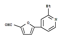 (9Ci)-5-(2-乙基-4-吡啶)-2-呋喃羧醛結構式_342601-11-0結構式