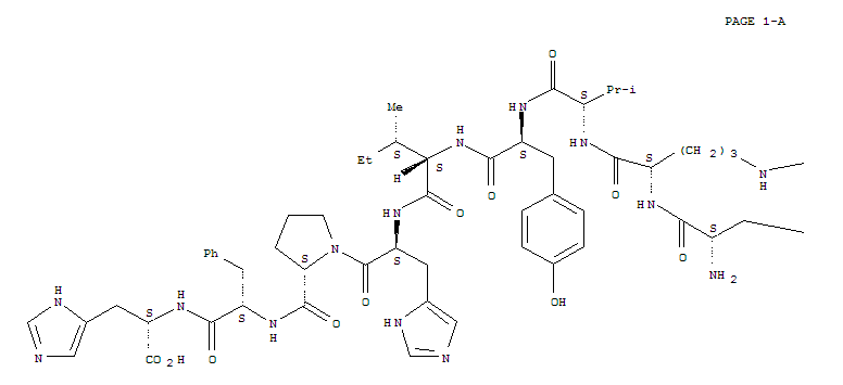 H-asp-arg-val-tyr-ile-his-pro-phe-his-ohStructure,34273-12-6Structure H-asp-arg-val-tyr-ile-his-pro-phe-his-oh Structure,34273-12-6Structure