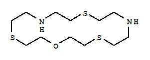 1-噁-4,10,16-三硫雜-7,13-二氮雜環(huán)十八烷結(jié)構式_343372-28-1結(jié)構式