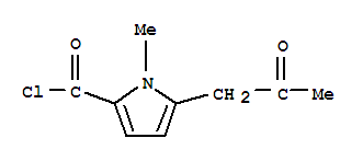 1-Methyl-5-(2-oxopropyl)-1h-pyrrole-2-carbonyl chlorideStructure,344298-53-9Structure 1-Methyl-5-(2-oxopropyl)-1h-pyrrole-2-carbonyl chloride Structure,344298-53-9Structure