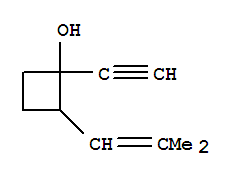 Cyclobutanol ,1-ethynyl-2-(2-methyl-1-propenyl)-(9ci)Structure,344770-94-1Structure Cyclobutanol ,1-ethynyl-2-(2-methyl-1-propenyl)-(9ci) Structure,344770-94-1Structure