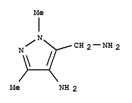 5-(Aminomethyl)-1,3-dimethyl-1h-pyrazol-4-amineStructure,345913-72-6Structure 5-(Aminomethyl)-1,3-dimethyl-1h-pyrazol-4-amine Structure,345913-72-6Structure