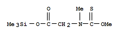 Glycine, n-(methoxythioxomethyl)-n-methyl-, trimethylsilyl esterStructure,34653-82-2Structure Glycine, n-(methoxythioxomethyl)-n-methyl-, trimethylsilyl ester Structure,34653-82-2Structure