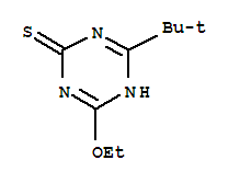 (9ci)-4-(1,1-二甲基乙基)-6-乙氧基-1,3,5-三嗪-2(1h)-硫酮結(jié)構(gòu)式_34747-80-3結(jié)構(gòu)式