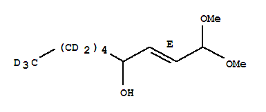 Trans-4-hydroxy-2-nonenal-5,5,6,6,7,7,8,8,9,9,9-d11 dimethyl acetalStructure,350818-64-3Structure Trans-4-hydroxy-2-nonenal-5,5,6,6,7,7,8,8,9,9,9-d11 dimethyl acetal Structure,350818-64-3Structure