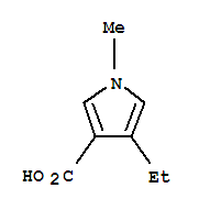 1H-pyrrole-3-carboxylicacid,4-ethyl-1-methyl-(9ci)Structure,351416-84-7Structure 1H-pyrrole-3-carboxylicacid,4-ethyl-1-methyl-(9ci) Structure,351416-84-7Structure