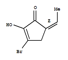 (5Z)-3-溴-5-亞乙基-2-羥基-2-環(huán)戊烯-1-酮結(jié)構(gòu)式_353476-04-7結(jié)構(gòu)式