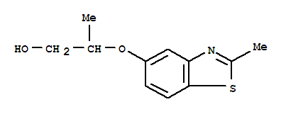 (9ci)-2-[(2-甲基-5-苯并噻唑)氧基]-1-丙醇結(jié)構(gòu)式_35466-19-4結(jié)構(gòu)式