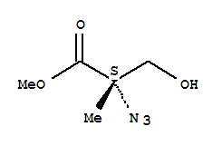 (2S)-(9Ci)-2-疊氮基-3-羥基-2-甲基丙酸甲酯結(jié)構(gòu)式_356048-03-8結(jié)構(gòu)式