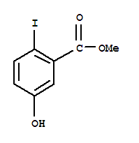 2-碘-5-羥基苯甲酸甲酯結(jié)構(gòu)式_358672-64-7結(jié)構(gòu)式