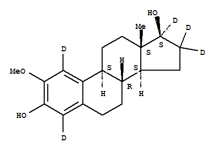 2-Methoxy-17b-estradiol-1,4,16,16,17-d5Structure,358731-34-7Structure 2-Methoxy-17b-estradiol-1,4,16,16,17-d5 Structure,358731-34-7Structure