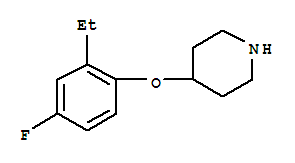 Piperidine,4-(2-ethyl-4-fluorophenoxy)-(9ci)Structure,367501-29-9Structure Piperidine,4-(2-ethyl-4-fluorophenoxy)-(9ci) Structure,367501-29-9Structure