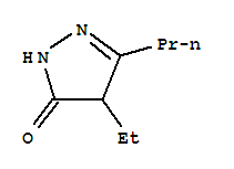 3H-pyrazol-3-one,4-ethyl-2,4-dihydro-5-propyl-Structure,37826-60-1Structure 3H-pyrazol-3-one,4-ethyl-2,4-dihydro-5-propyl- Structure,37826-60-1Structure
