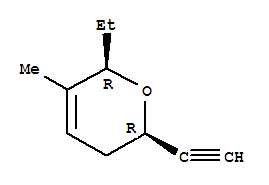 2H-pyran,2-ethyl-6-ethynyl-5,6-dihydro-3-methyl-,(2r,6r)-(9ci)Structure,380355-92-0Structure 2H-pyran,2-ethyl-6-ethynyl-5,6-dihydro-3-methyl-,(2r,6r)-(9ci) Structure,380355-92-0Structure