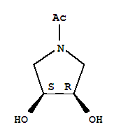 3,4-Pyrrolidinediol ,1-acetyl-,(3r,4s)-rel-(9ci)Structure,380357-17-5Structure 3,4-Pyrrolidinediol ,1-acetyl-,(3r,4s)-rel-(9ci) Structure,380357-17-5Structure