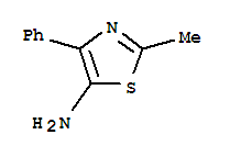 2-甲基-4-苯基-5-噻唑胺結(jié)構(gòu)式_38093-76-4結(jié)構(gòu)式