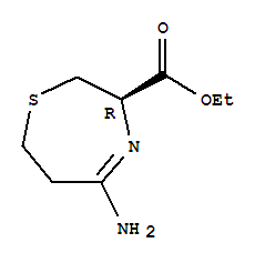 Ethyl (3r)-5-amino-2,3,6,7-tetrahydro-1,4-thiazepine-3-carboxylateStructure,384330-29-4Structure Ethyl (3r)-5-amino-2,3,6,7-tetrahydro-1,4-thiazepine-3-carboxylate Structure,384330-29-4Structure