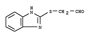 Acetaldehyde, (1h-benzimidazol-2-ylthio)-(9ci)Structure,38800-12-3Structure Acetaldehyde, (1h-benzimidazol-2-ylthio)-(9ci) Structure,38800-12-3Structure