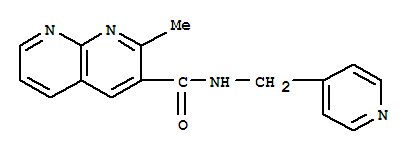 1,8-Naphthyridine-3-carboxamide,2-methyl-n-(4-pyridinylmethyl)-(9ci)Structure,388565-49-9Structure 1,8-Naphthyridine-3-carboxamide,2-methyl-n-(4-pyridinylmethyl)-(9ci) Structure,388565-49-9Structure