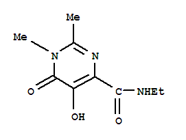 (9Ci)-N-乙基-1,6-二氫-5-羥基-1,2-二甲基-6-氧代-4-嘧啶羧酰胺結(jié)構(gòu)式_389130-73-8結(jié)構(gòu)式