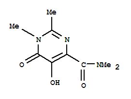 4-Pyrimidinecarboxamide, 1,6-dihydro-5-hydroxy-n,n,1,2-tetramethyl-6-oxo- (9ci)Structure,389130-74-9Structure 4-Pyrimidinecarboxamide, 1,6-dihydro-5-hydroxy-n,n,1,2-tetramethyl-6-oxo- (9ci) Structure,389130-74-9Structure