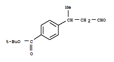 Benzoic acid,4-(1-methyl-3-oxopropyl)-,1,1-dimethylethyl ester (9ci)Structure,389625-40-5Structure Benzoic acid,4-(1-methyl-3-oxopropyl)-,1,1-dimethylethyl ester (9ci) Structure,389625-40-5Structure