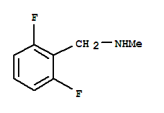 Benzenemethanamine,2,6-difluoro-n-methyl-(9ci)Structure,392691-62-2Structure Benzenemethanamine,2,6-difluoro-n-methyl-(9ci) Structure,392691-62-2Structure
