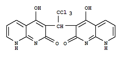 1,8-Naphthyridin-2(1h)-one,3,3-(2,2,2-trichloroethylidene)bis[4-hydroxy-(9ci)Structure,393127-70-3Structure 1,8-Naphthyridin-2(1h)-one,3,3-(2,2,2-trichloroethylidene)bis[4-hydroxy-(9ci) Structure,393127-70-3Structure