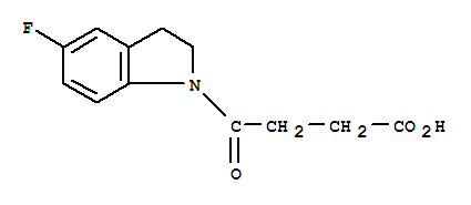 4-(5-Fluoro-2,3-dihydro-1h-indol-1-yl)-4-oxobutanoicacidStructure,393183-92-1Structure 4-(5-Fluoro-2,3-dihydro-1h-indol-1-yl)-4-oxobutanoicacid Structure,393183-92-1Structure