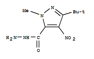 1H-pyrazole-5-carboxylicacid,3-(1,1-dimethylethyl)-1-methyl-4-nitro-,hydrazide(9ci)Structure,395654-40-7Structure 1H-pyrazole-5-carboxylicacid,3-(1,1-dimethylethyl)-1-methyl-4-nitro-,hydrazide(9ci) Structure,395654-40-7Structure