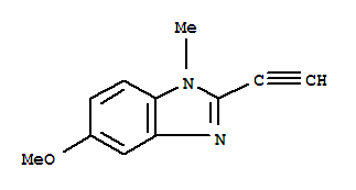 1H-benzimidazole,2-ethynyl-5-methoxy-1-methyl-(9ci)Structure,39656-92-3Structure 1H-benzimidazole,2-ethynyl-5-methoxy-1-methyl-(9ci) Structure,39656-92-3Structure