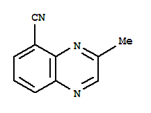 (9Ci)-3-甲基-5-喹噁啉甲腈結構式_397324-04-8結構式