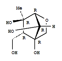 (1R,5R,6R,7R)-5-(羥基甲基)-6-甲基-2-氧雜雙環(huán)[2.2.1]庚烷-4,6,7-三醇結(jié)構(gòu)式_399034-12-9結(jié)構(gòu)式