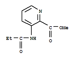 (9ci)-3-[(1-氧代丙基)氨基]-2-吡啶羧酸甲酯結(jié)構(gòu)式_400723-00-4結(jié)構(gòu)式