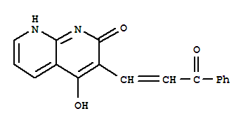 1,8-Naphthyridin-2(1h)-one,4-hydroxy-3-(3-oxo-3-phenyl-1-propenyl)-(9ci)Structure,401938-37-2Structure 1,8-Naphthyridin-2(1h)-one,4-hydroxy-3-(3-oxo-3-phenyl-1-propenyl)-(9ci) Structure,401938-37-2Structure