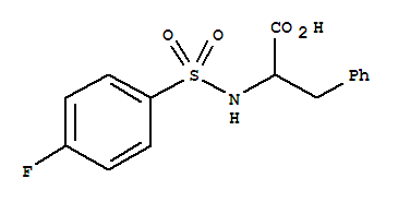 2-([(4-氟苯基)磺?；鵠氨基)-3-苯丙酸結(jié)構(gòu)式_40279-96-7結(jié)構(gòu)式