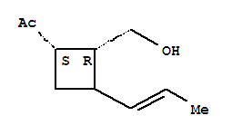 rel-(9ci)-1-[(1r,2s)-2-(羥基甲基)-3-(1-丙烯基)環(huán)丁基]-乙酮結構式_403652-75-5結構式