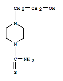 (9ci)-4-(2-羥基乙基)-1-哌嗪硫代甲酰胺結(jié)構(gòu)式_40546-25-6結(jié)構(gòu)式