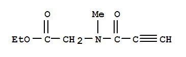 Glycine, n-methyl-n-(1-oxo-2-propynyl)-, ethyl ester (9ci)Structure,406687-61-4Structure Glycine, n-methyl-n-(1-oxo-2-propynyl)-, ethyl ester (9ci) Structure,406687-61-4Structure